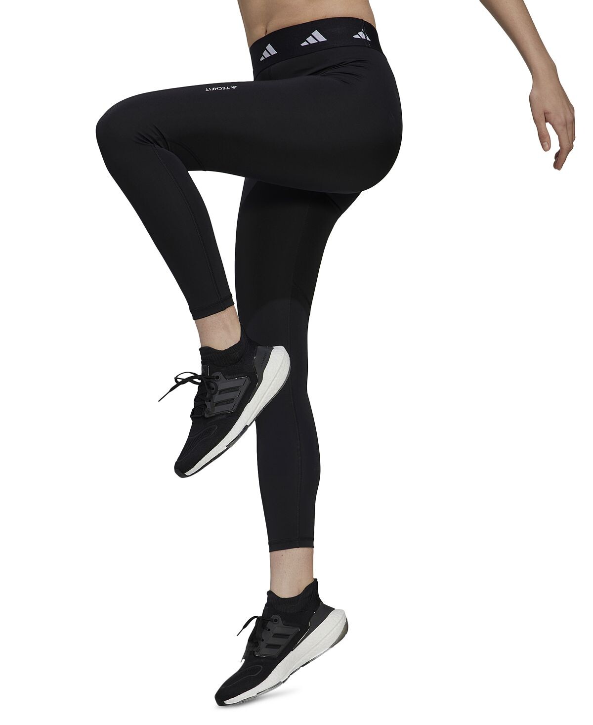 

Женские тренировочные леггинсы Techfit 7/8 adidas, черный