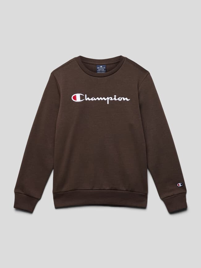 

Толстовка с вышитым логотипом CHAMPION, шоколадно-коричневый
