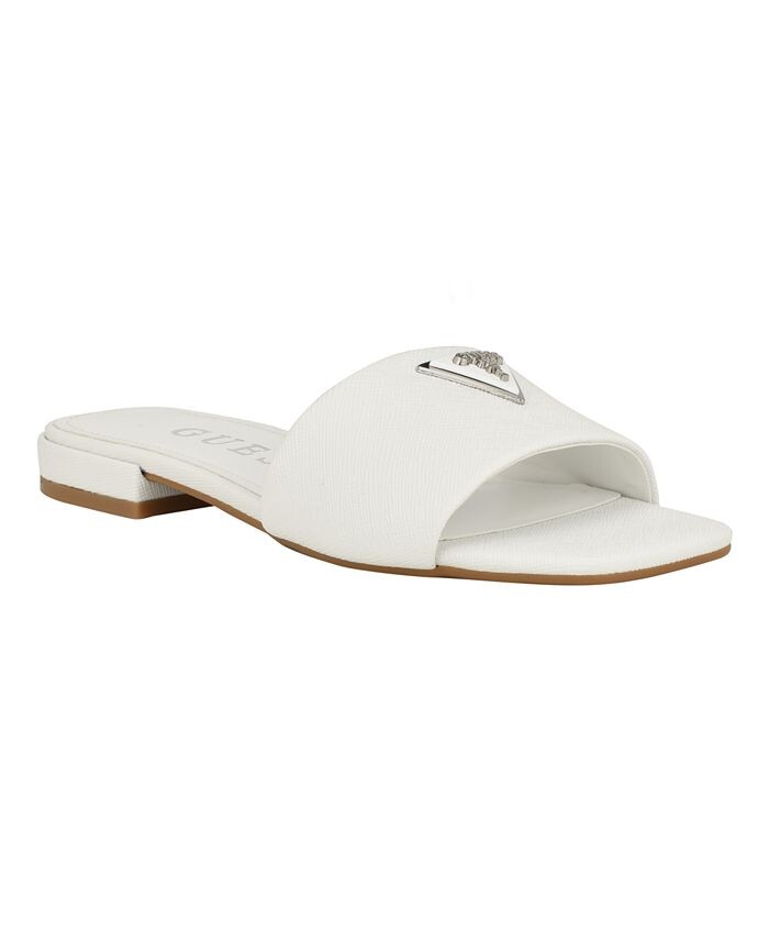 

Женские сандалии-сандалии Tamed с треугольной отделкой GUESS, цвет White