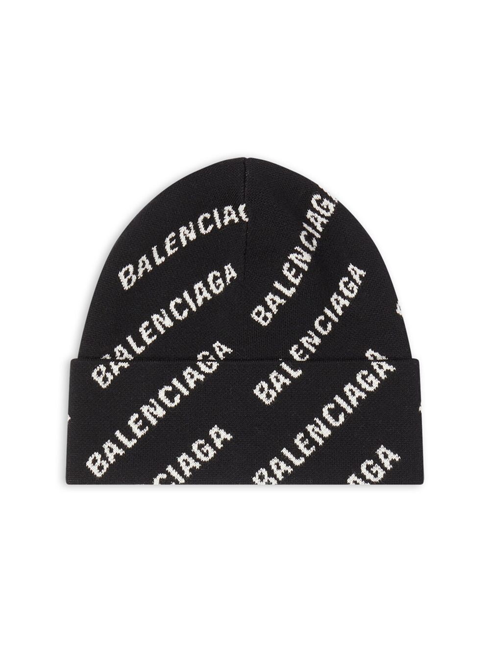 

Мини-шапка с логотипом по всей поверхности Balenciaga, черный