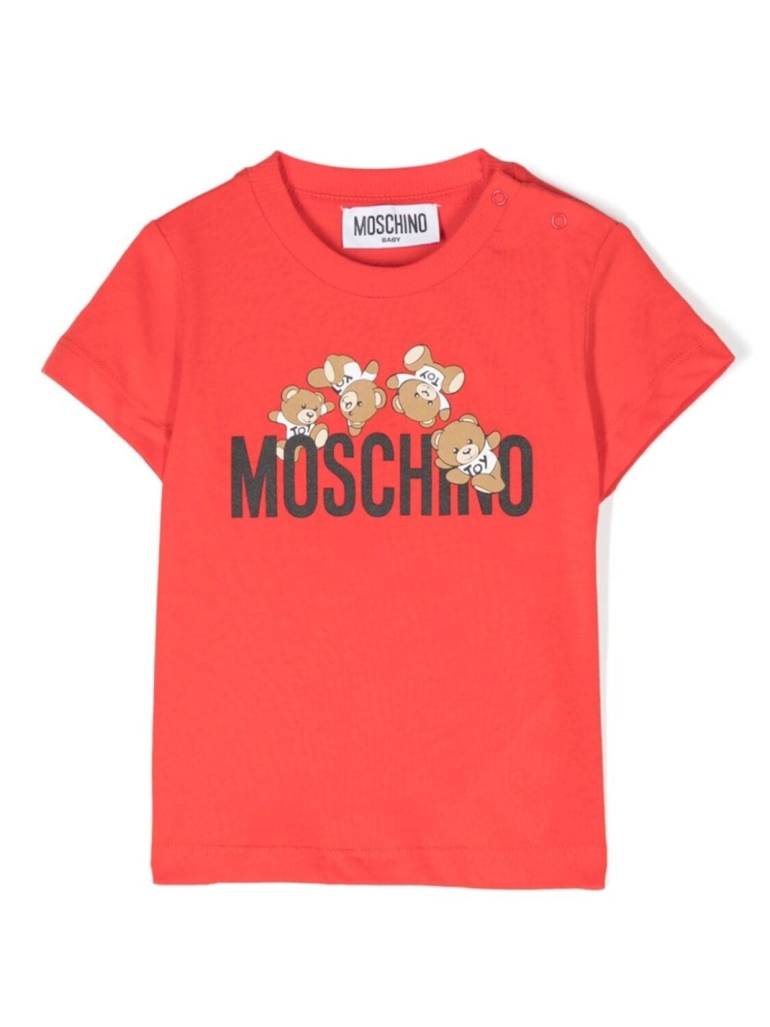 

Moschino Kids футболка Teddy Bear с логотипом, красный