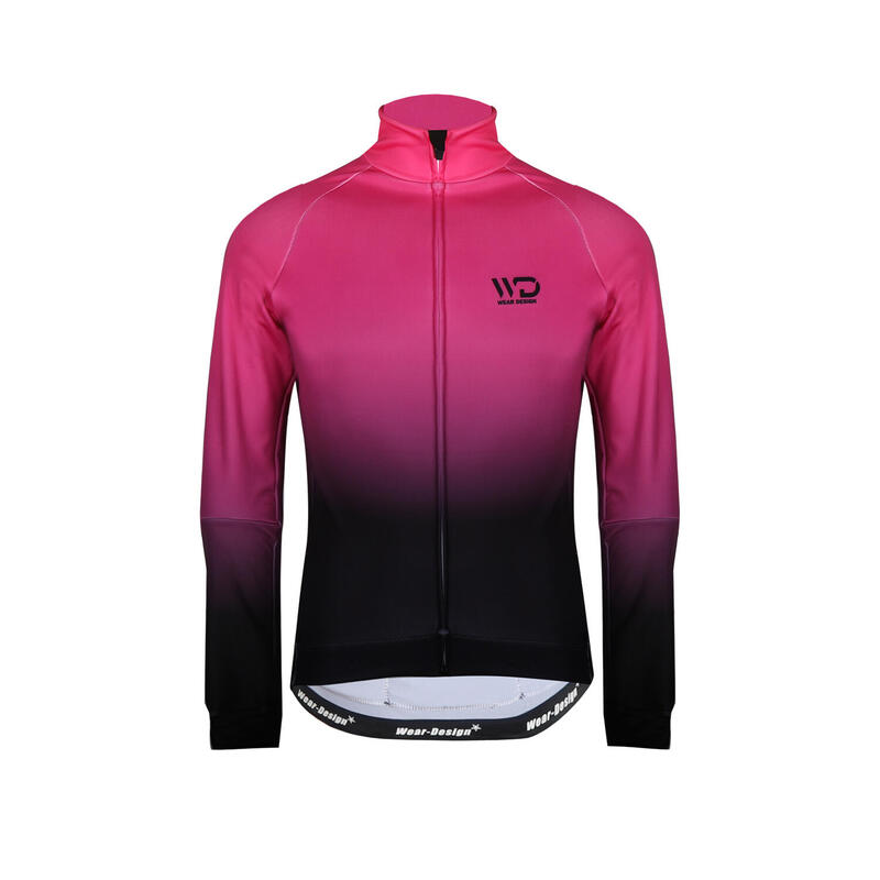 Женская термовелосипедная куртка ANTARTICA черный/розовый Wear Design, цвет rosa