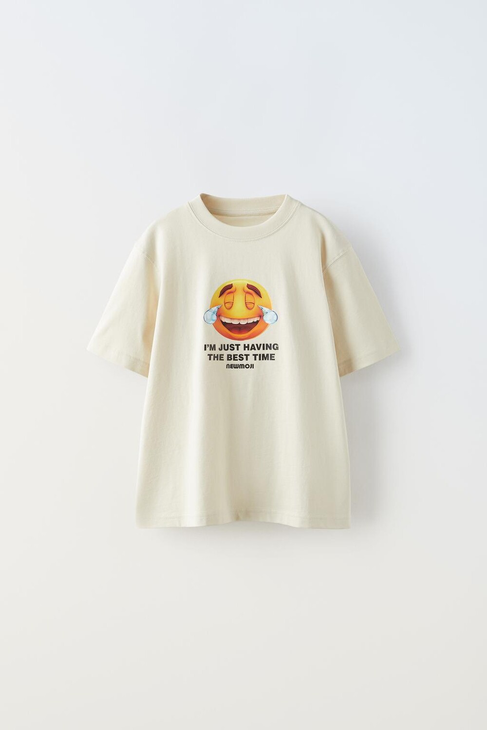

Футболка «новая моджи» ZARA, экрю