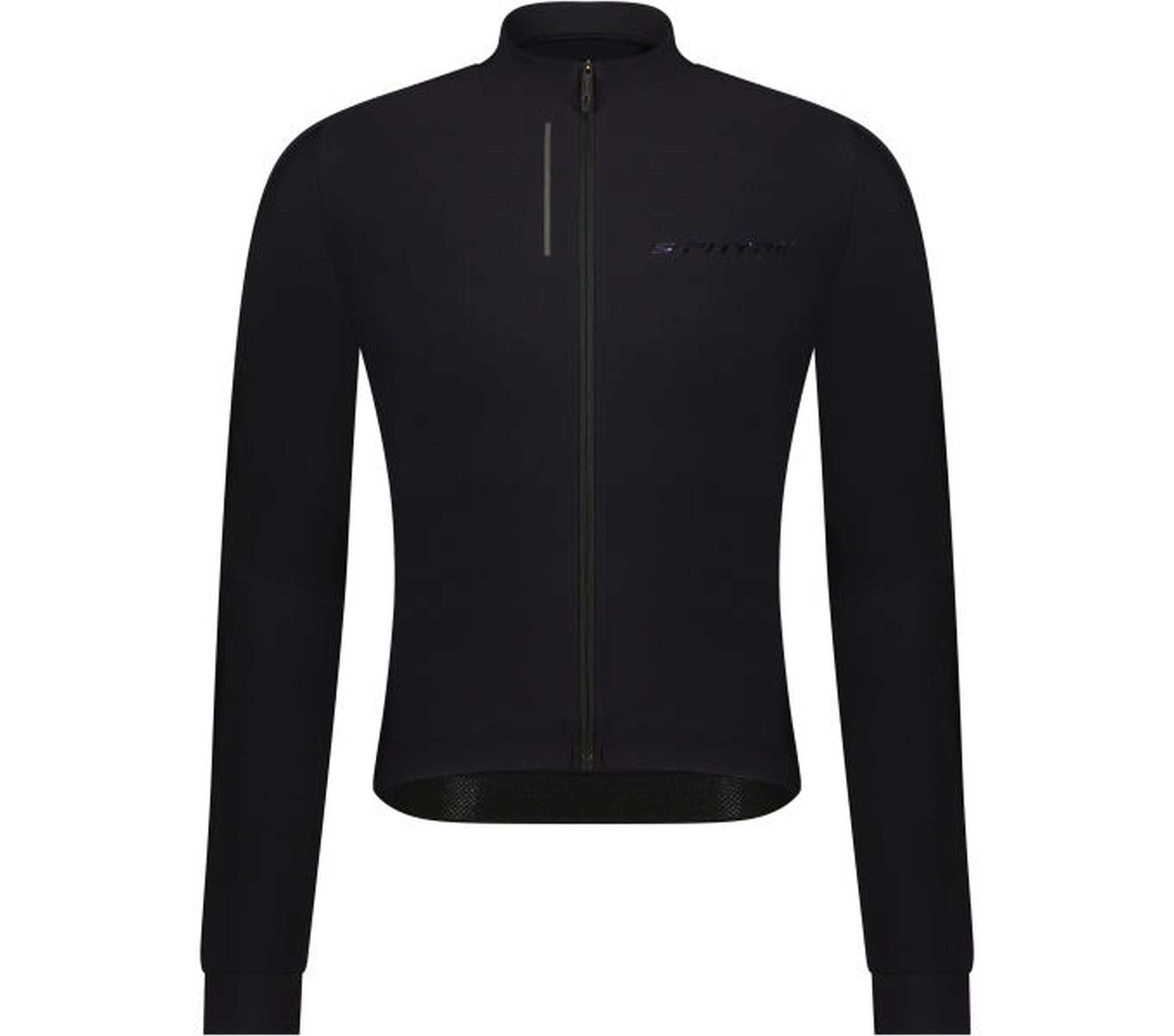 Рубашка SHIMANO Thermal Long Sleeves Jersey S PHYRE, черный spot pattern winter women long sleeves thermal fleece cycling jersey suit triathlon bike team sport jersey