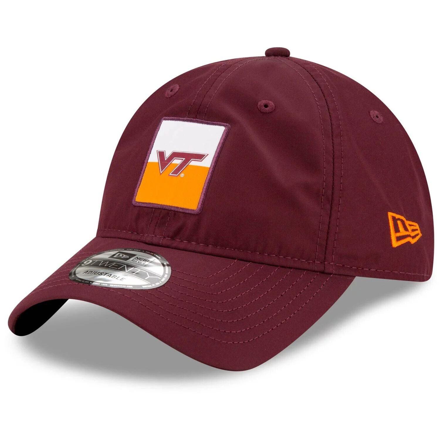 

Мужская регулируемая кепка New Era Maroon Virginia Tech Hokies с контрастной нашивкой 9TWENTY