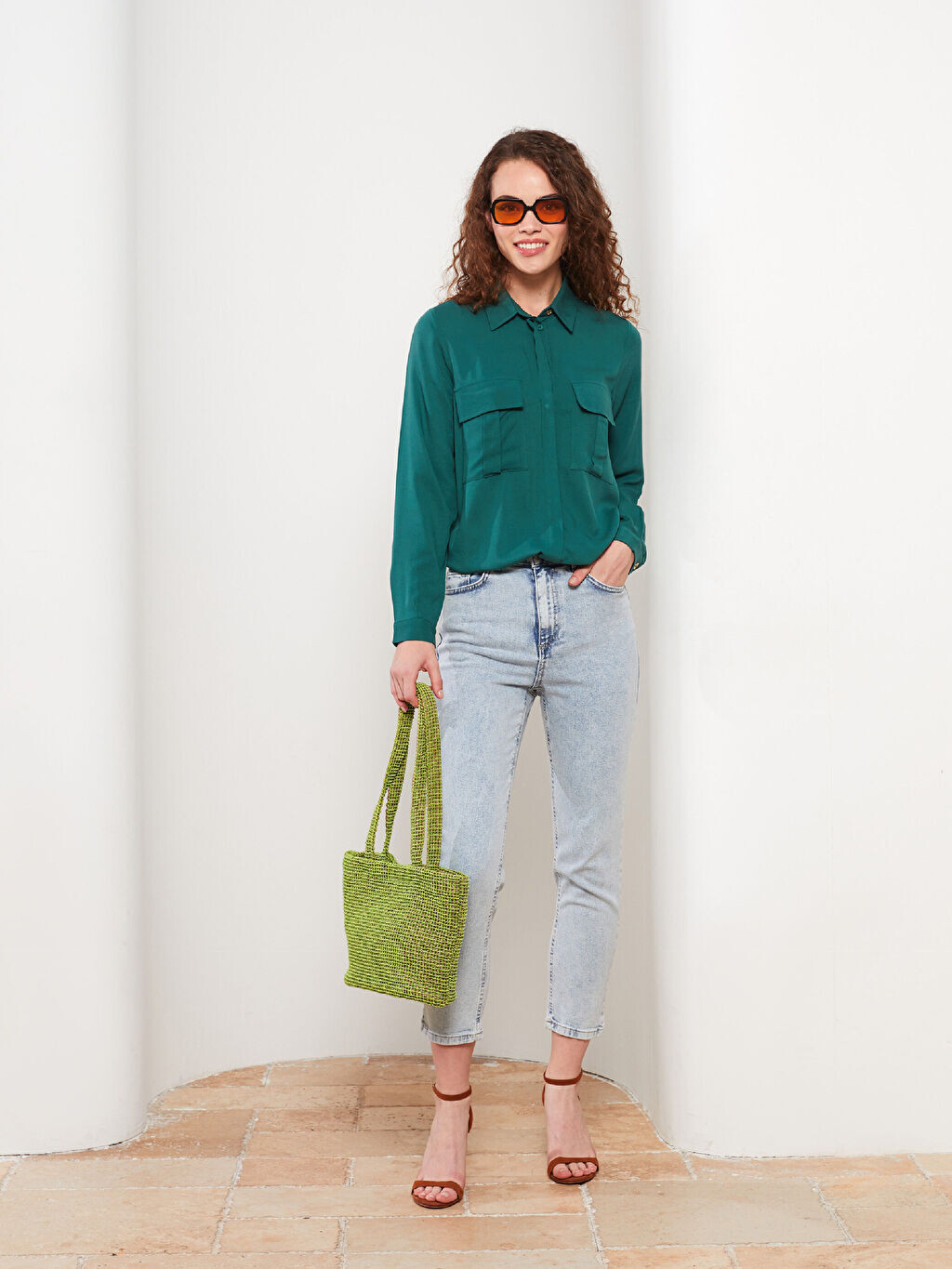 

Прямые женские джинсы Mom Fit LCW Modest