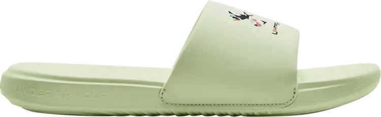 

Сандалии Under Armour Ansa Graphic Logo Slide Phosphor Green, зеленый