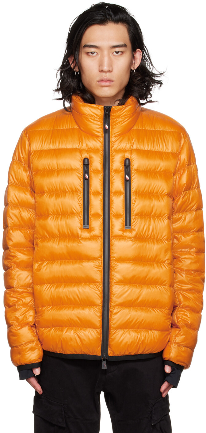 

Оранжевый стеганый пуховик Moncler Grenoble