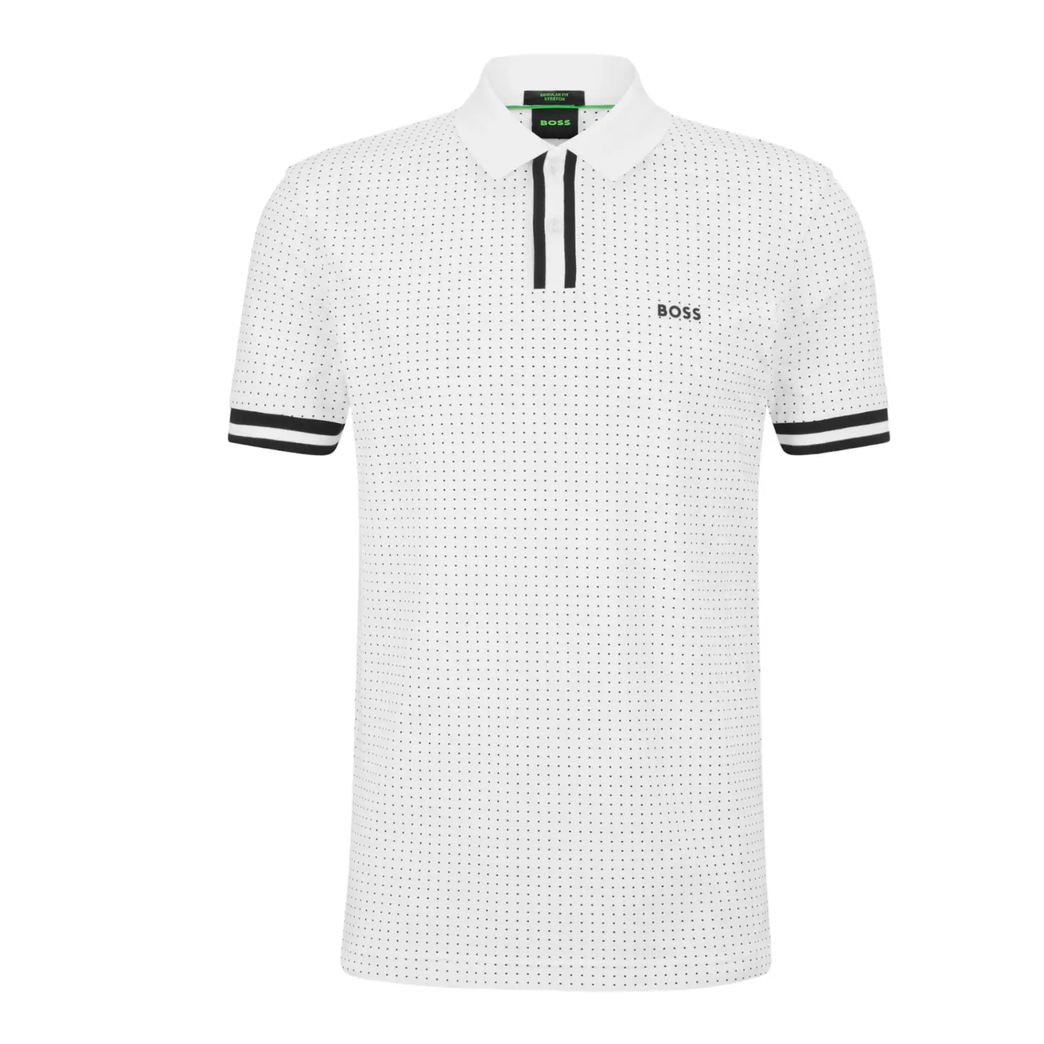 

Рубашка-поло Hubo Boss Regular-fit In Stretch-cotton Pique, белый