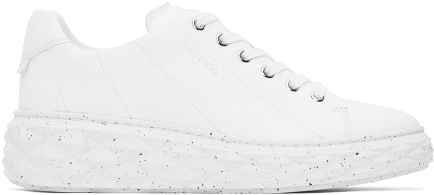 

Светлые макси-кроссовки White Diamond Jimmy Choo