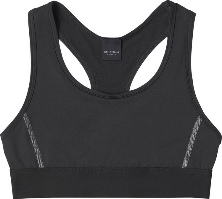 

Бюстгальтер Balenciaga Sporty Bra 'Black/Grey', черный