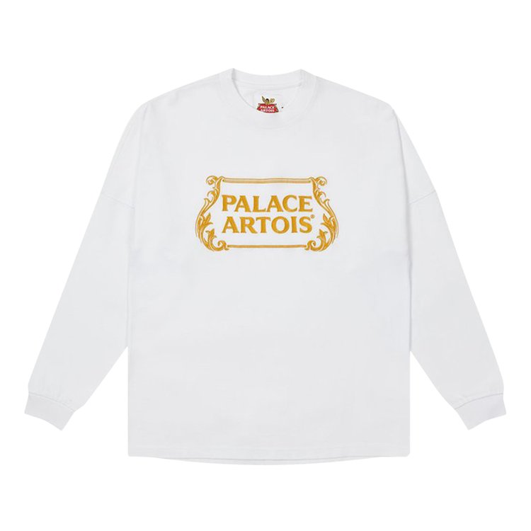 Лонгслив Palace x Stella Artois Drop Shoulder Long-Sleeve 'White', белый толстовка palace x stella artois hood gold золотой