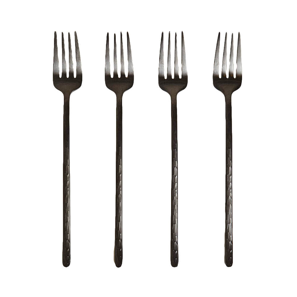 

Набор вилок Zara Home with Hammered Handle, 4 предмета, черный
