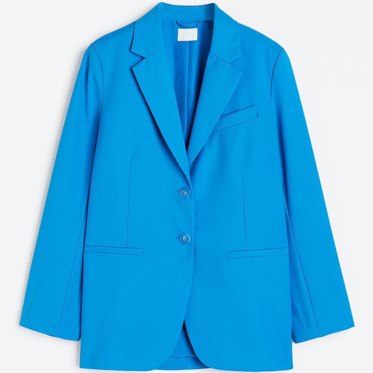 

Блейзер H&M Single-breasted, ярко-голубой
