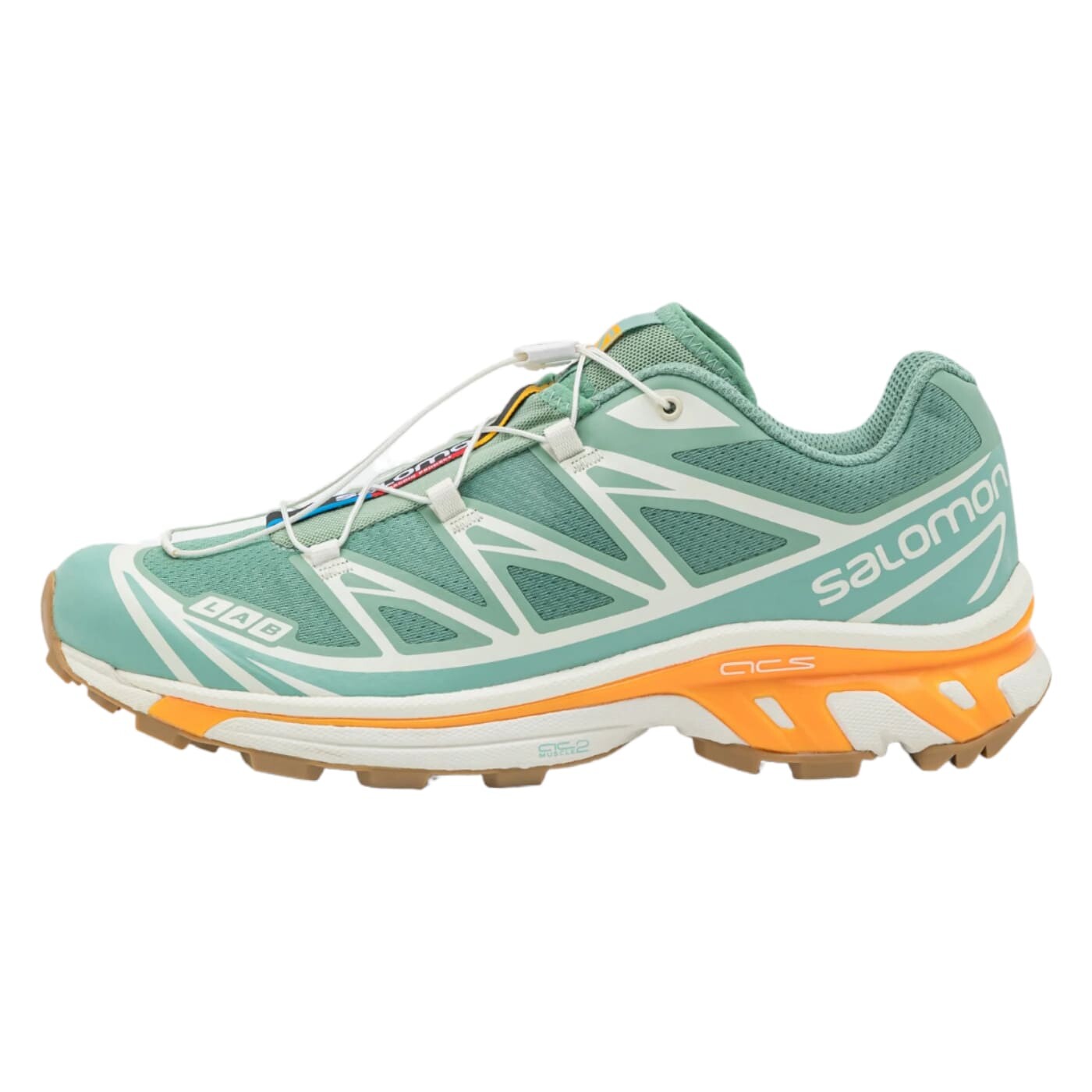 

Кроссовки Salomon XT-6, пастельно-бирюзовый/оранжевый