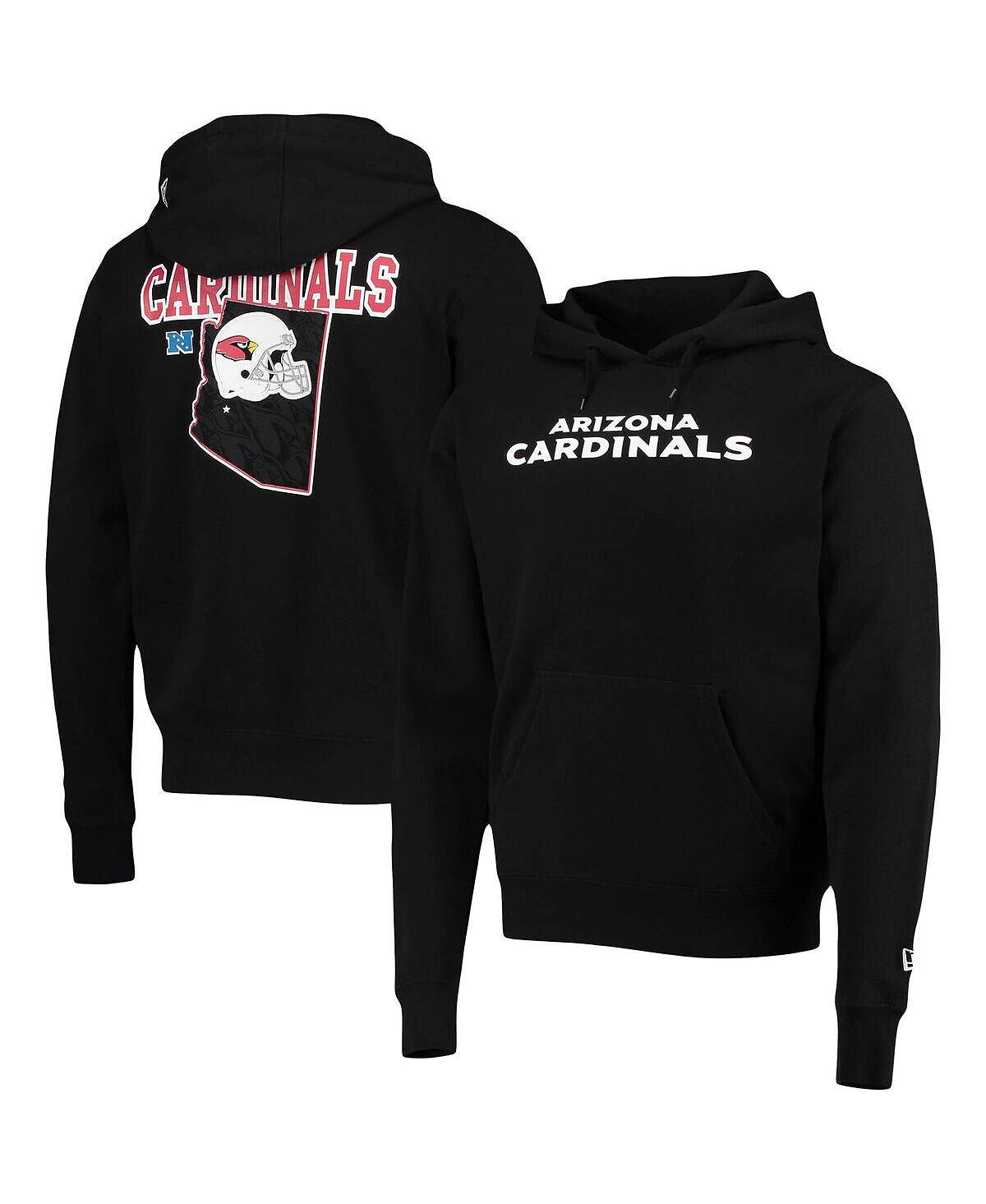 

Мужская черная толстовка с капюшоном arizona cardinals local pack New Era, черный