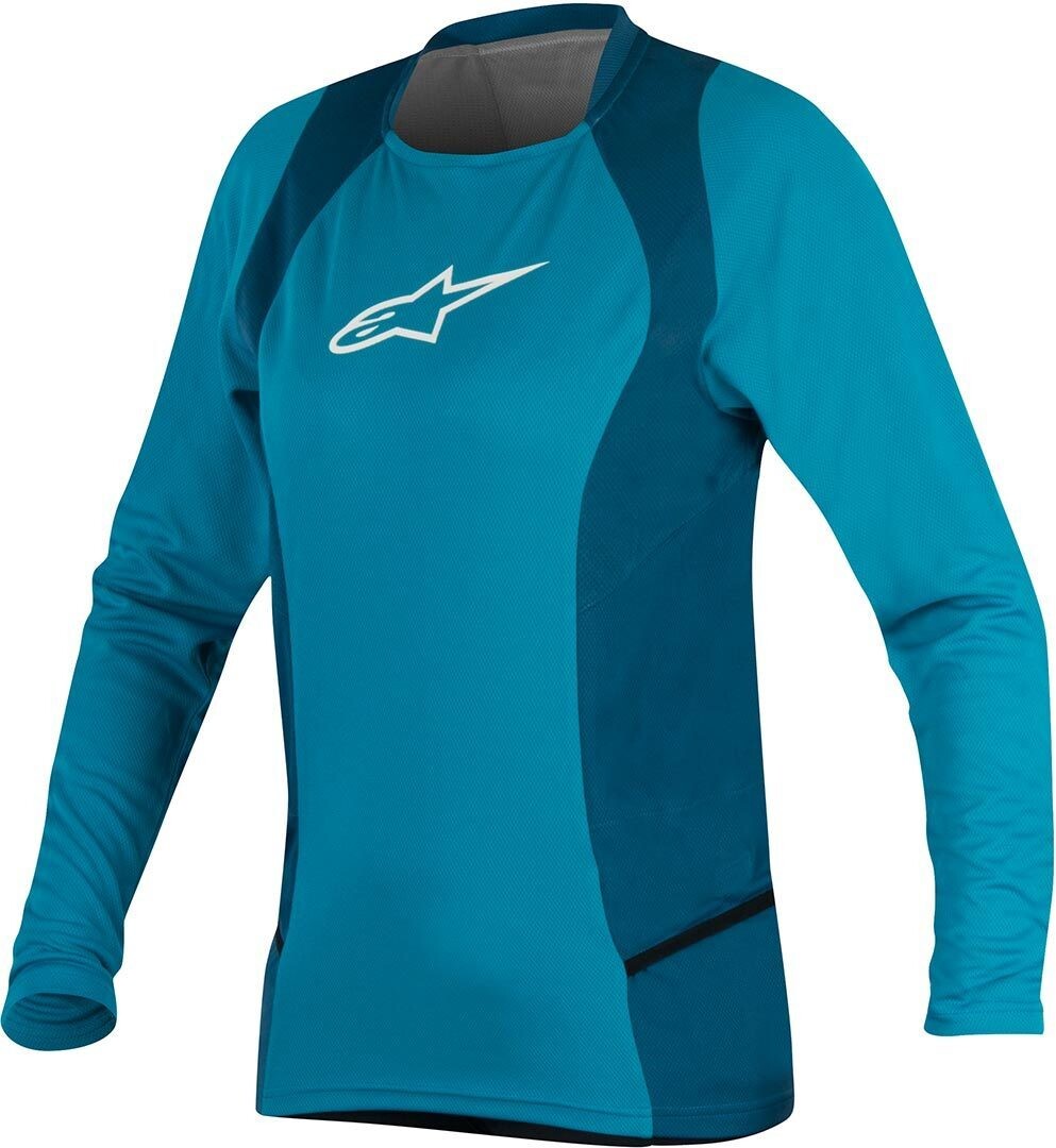 Женская велосипедная рубашка Alpinestars Stella Drop 2 LS, синий/белый