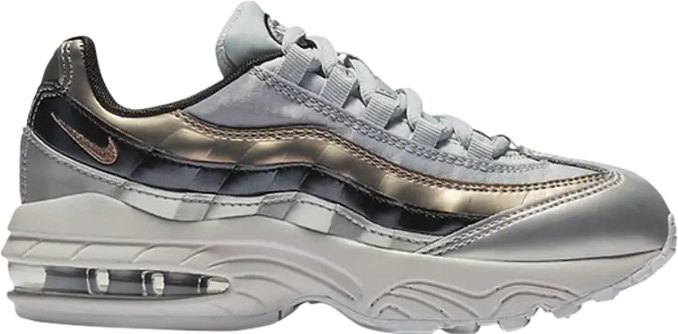 

Кроссовки Nike Air Max 95 SE PS 'Metallic Platinum', серебряный