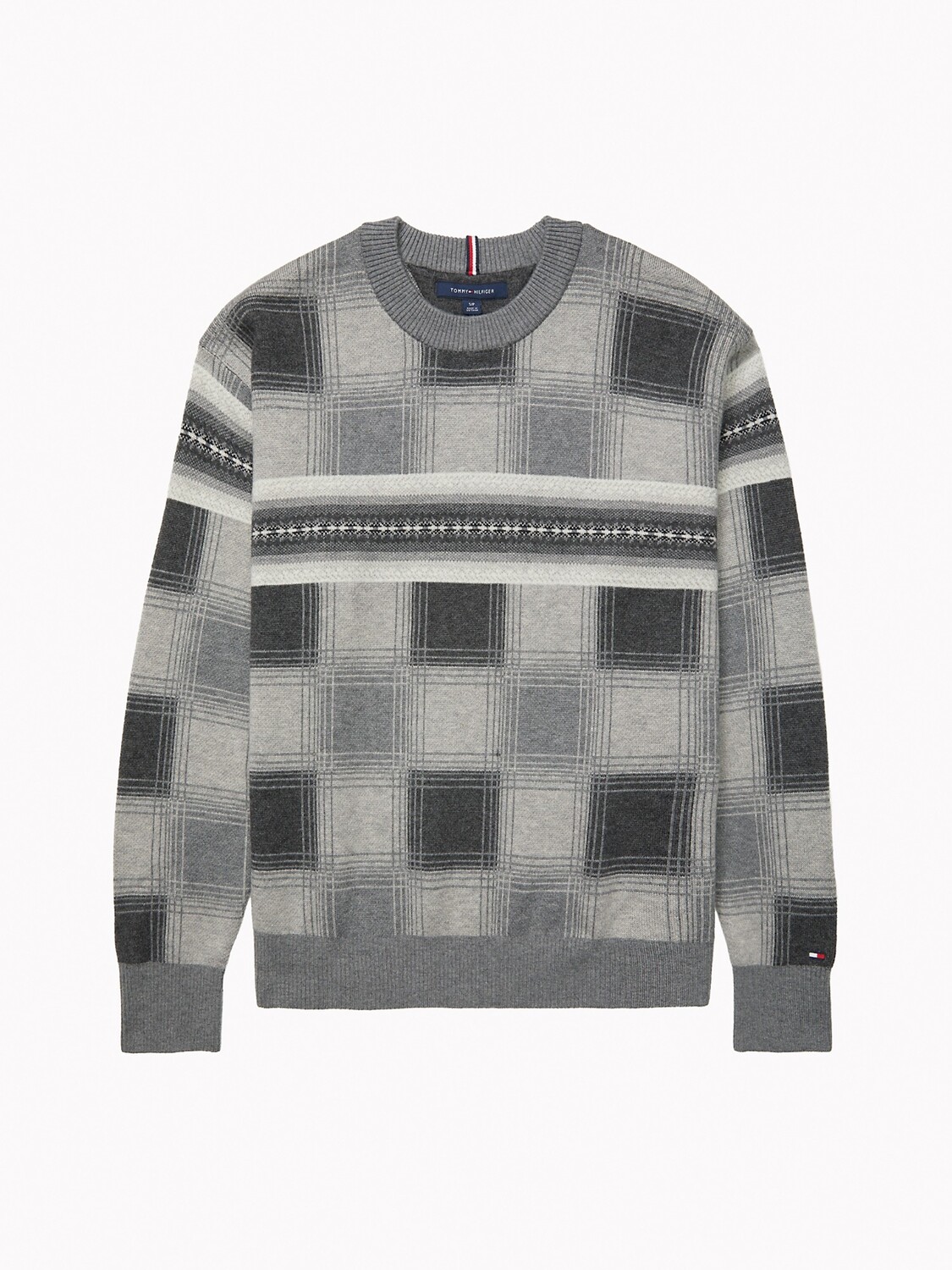 

Свитер в клетку essential Tommy Hilfiger, древесный уголь