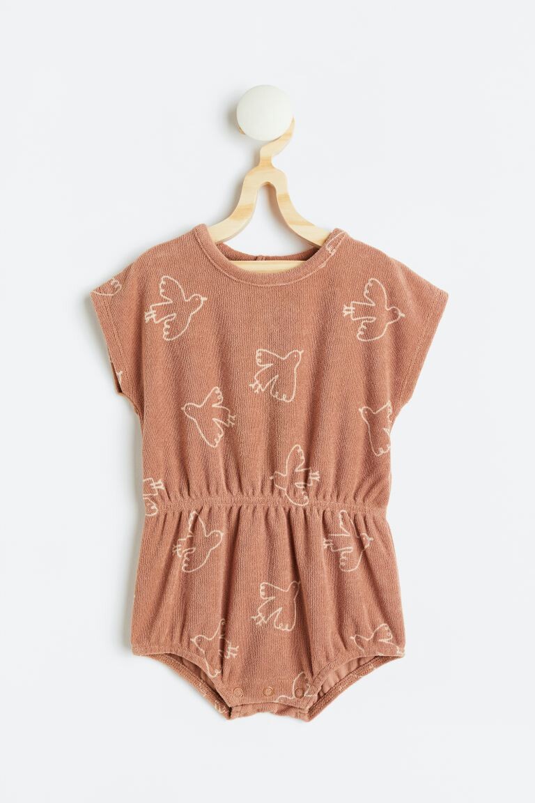 

Махровый комбинезон H&M, бежево-розовый