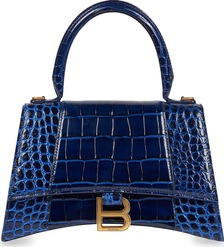 

Сумка Balenciaga Hourglass Small Top Handle Bag Blue, синий