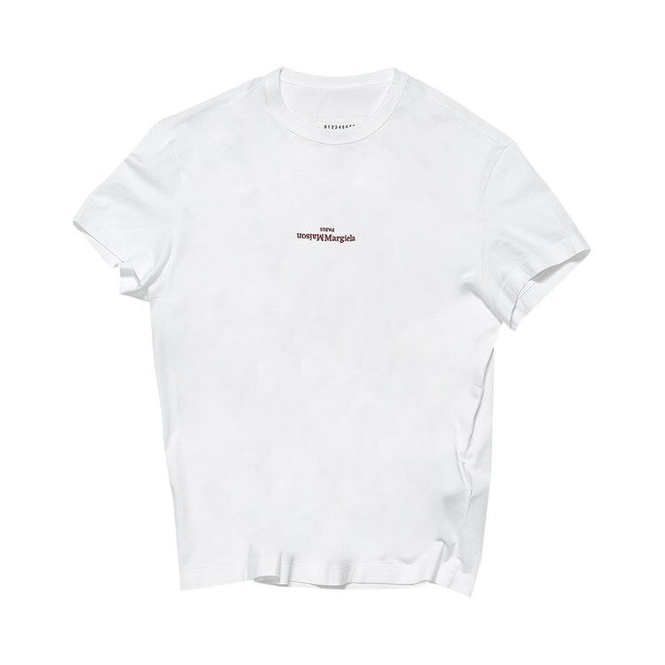 

Футболка Maison Margiela Upside Down Logo T-Shirt 'White', белый