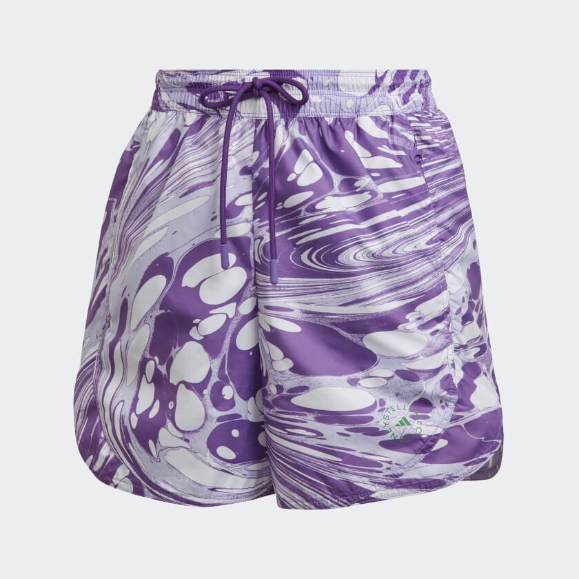 

Шорты adidas by Stella McCartney TruePurpose Printed Training, фиолетовый/белый