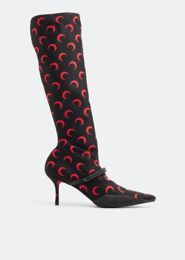 

Ботинки MARINE SERRE Second skin boots, черный