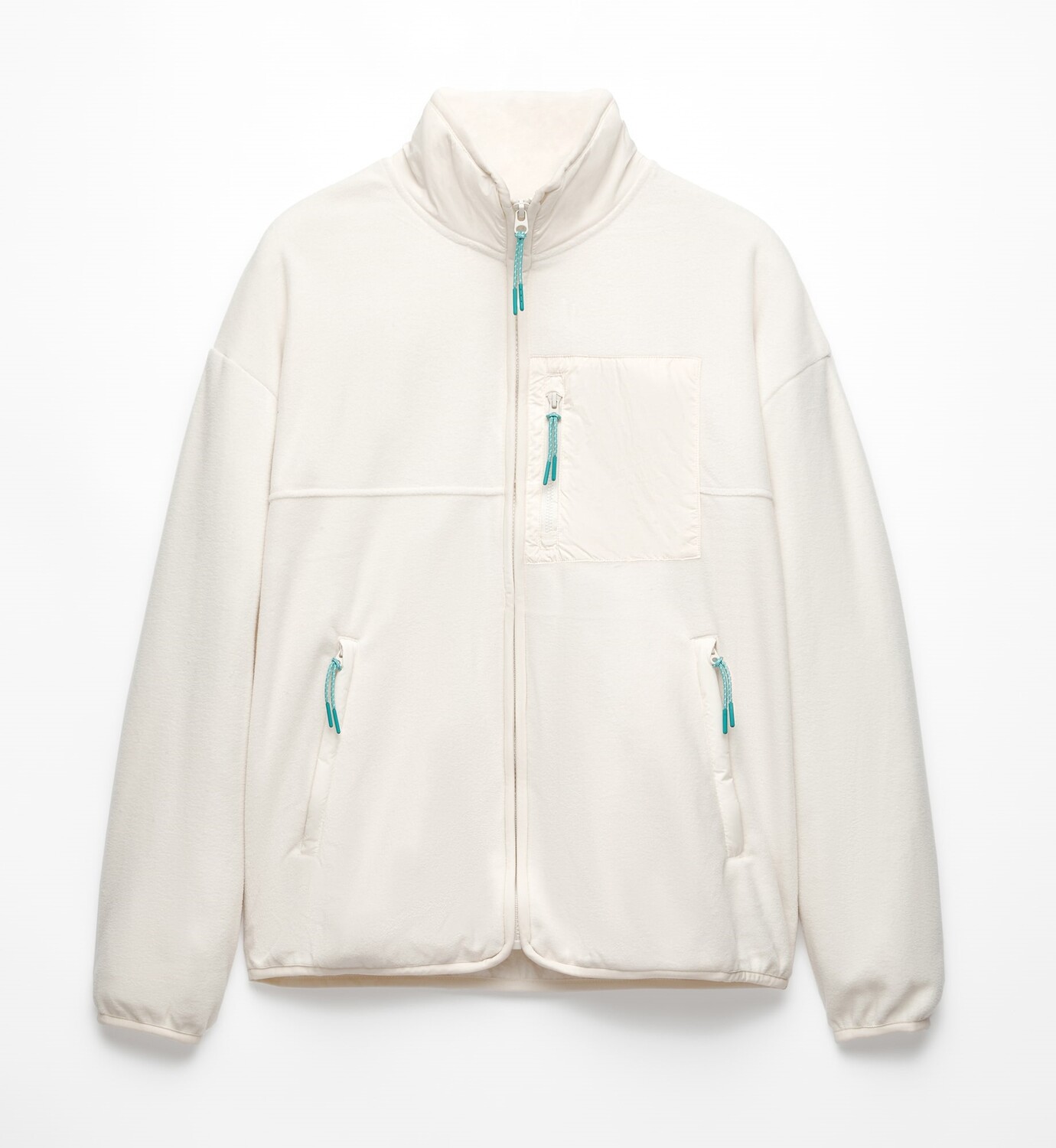 

Куртка Oysho Oversize Fleece, белый