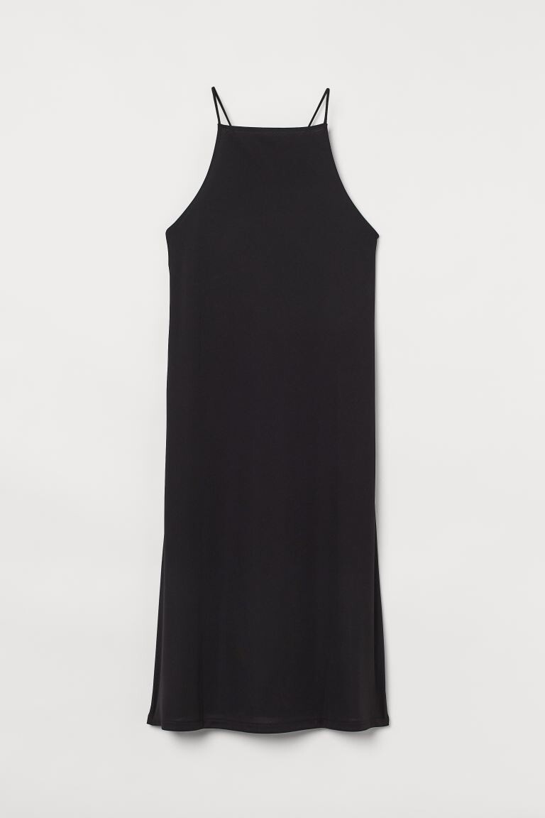 

Платье из джерси на бретелях H&M, черный