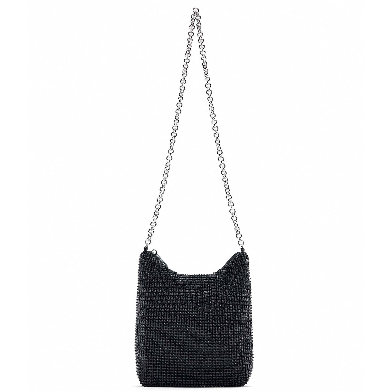 

Сумка-кроссбоди Zara Rhinestone, черный