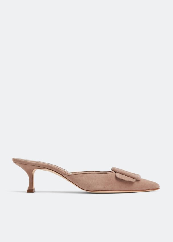 

Мюли MANOLO BLAHNIK Maysale mules, бежевый