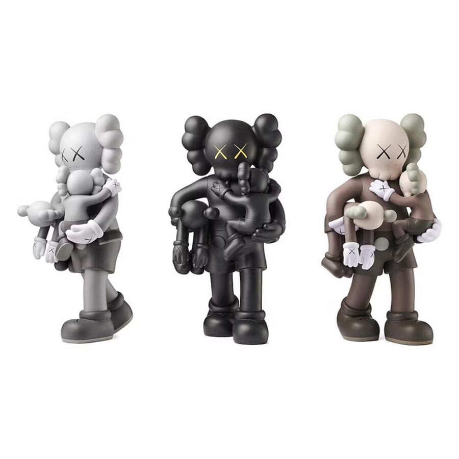 

Набор виниловых фигурок Kaws Clean Slate, серый/черный/коричневый