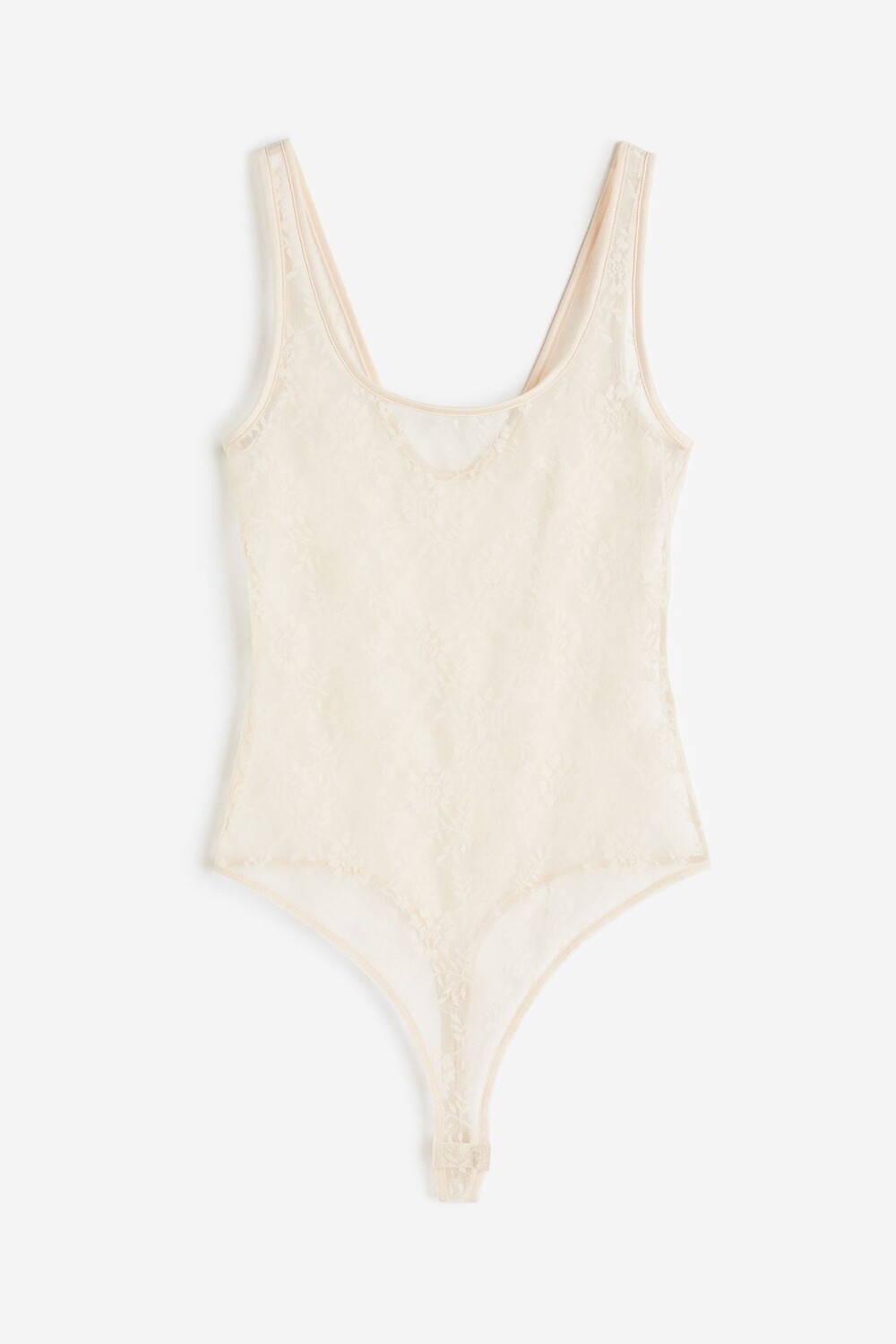 

Боди H&M Lace Thong, светло-бежевый
