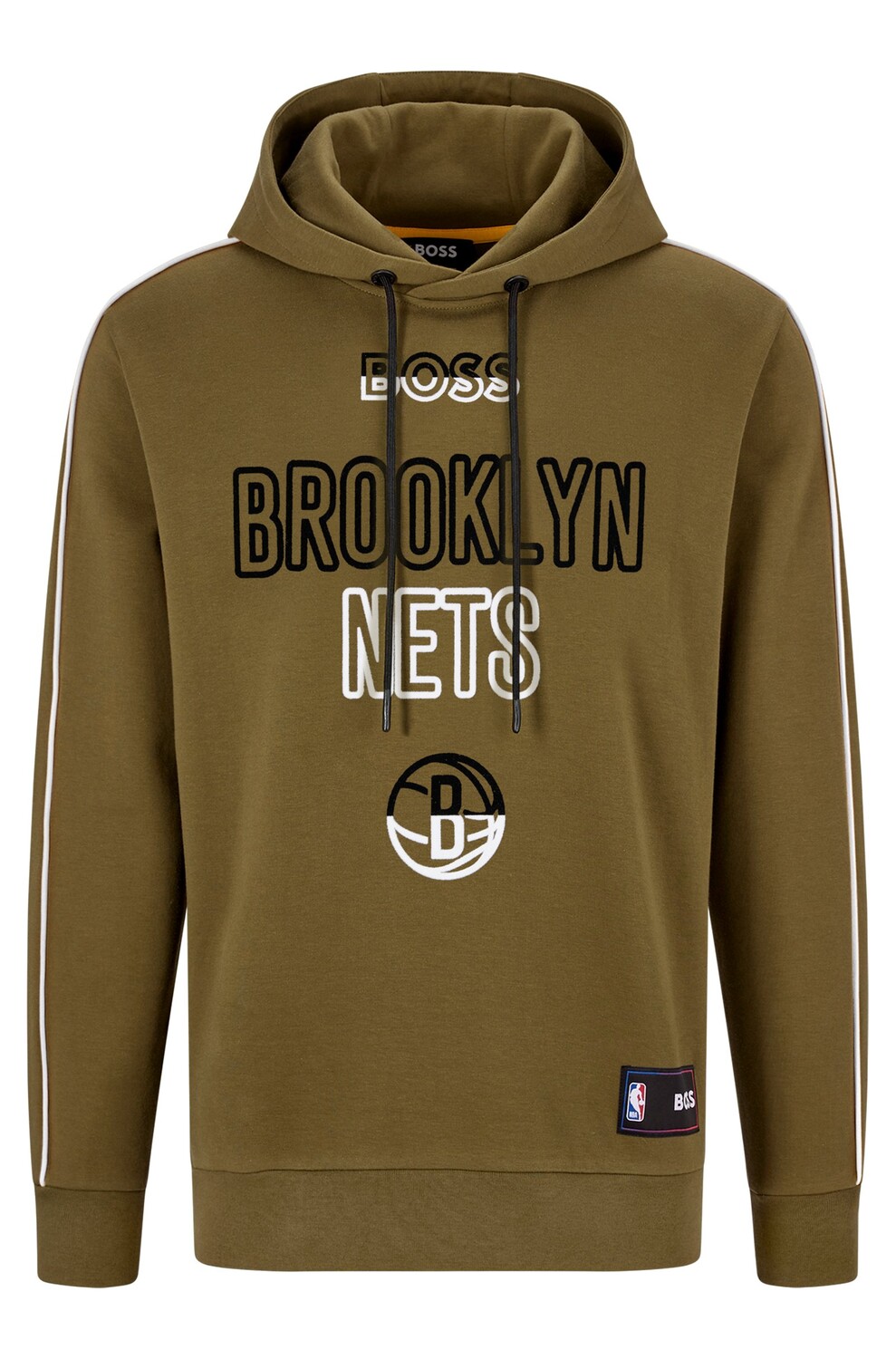 

Толстовка Boss & NBA Cotton-blend NBA Nets, хаки
