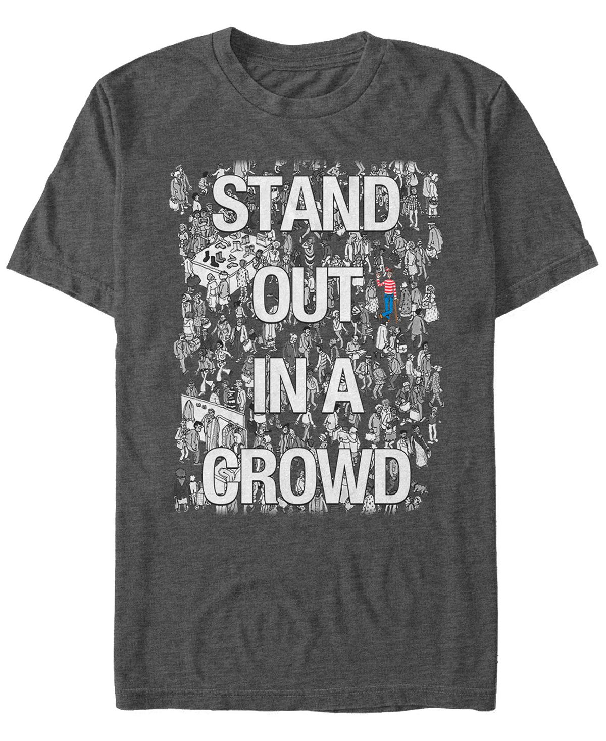 цена Где waldo men's stand out in a crowd футболка с коротким рукавом Fifth Sun, мульти