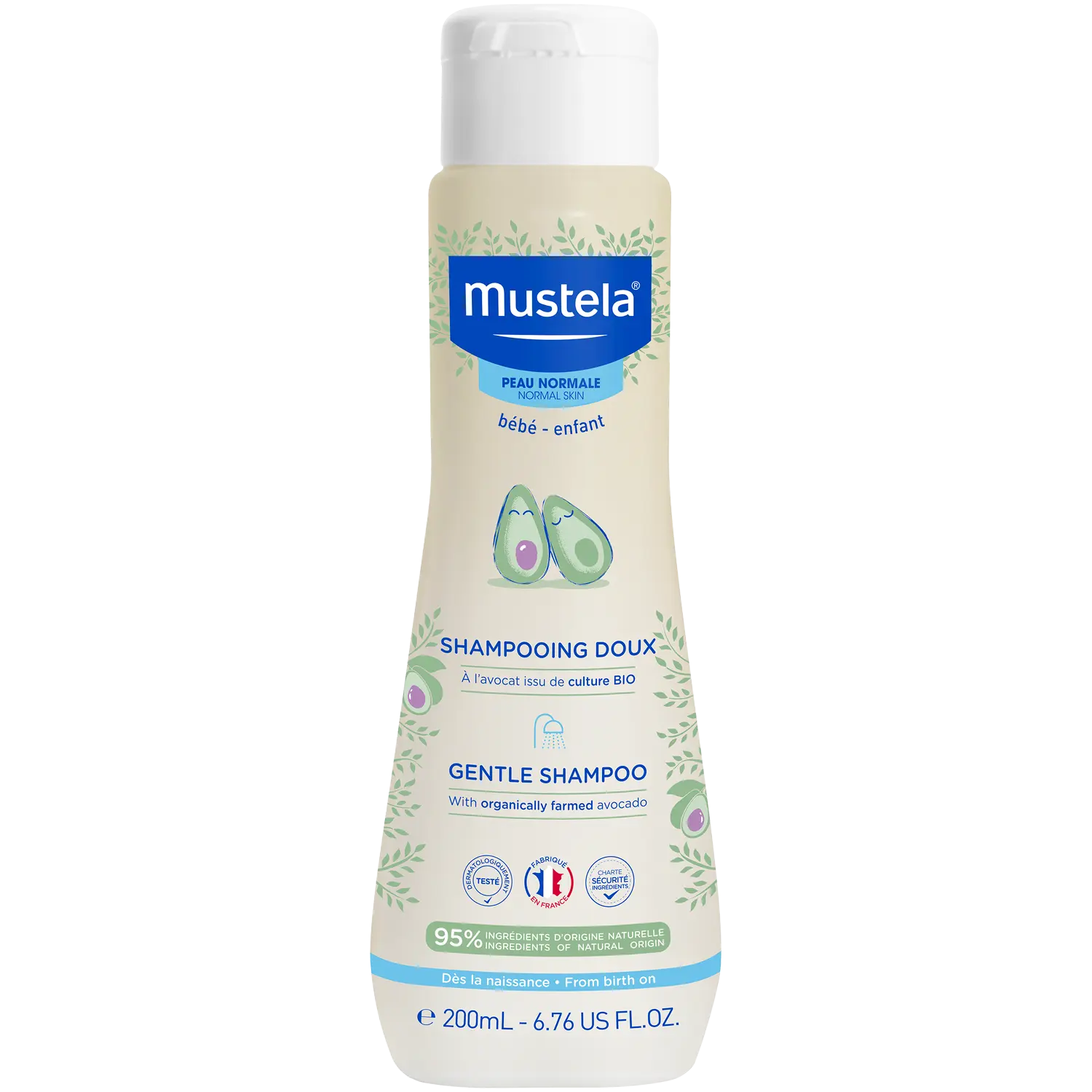 

Mustela нежный шампунь для детских волос, 200 мл