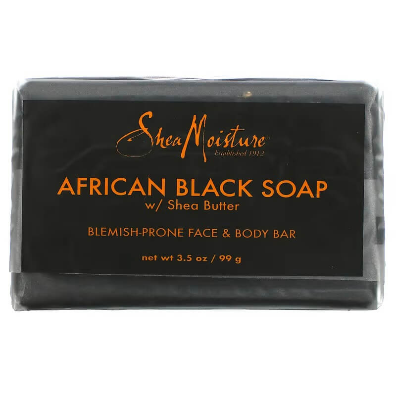 Африканское черное мыло с маслом ши SheaMoisture, 99 гр африканское мыло с маслом ши 120г