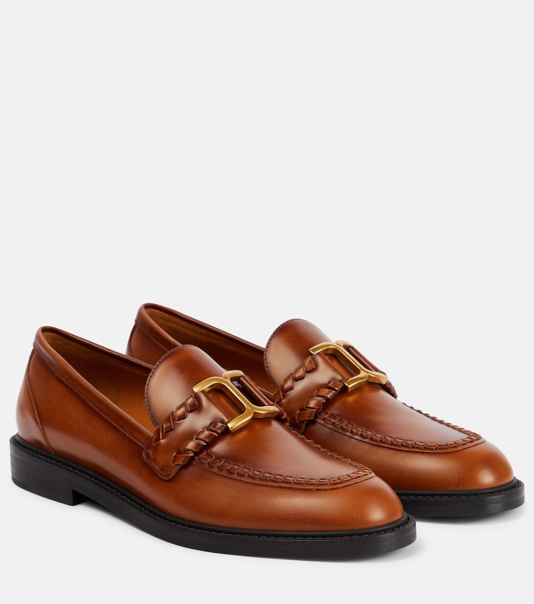 

Кожаные лоферы Marcie Chloé, коричневый