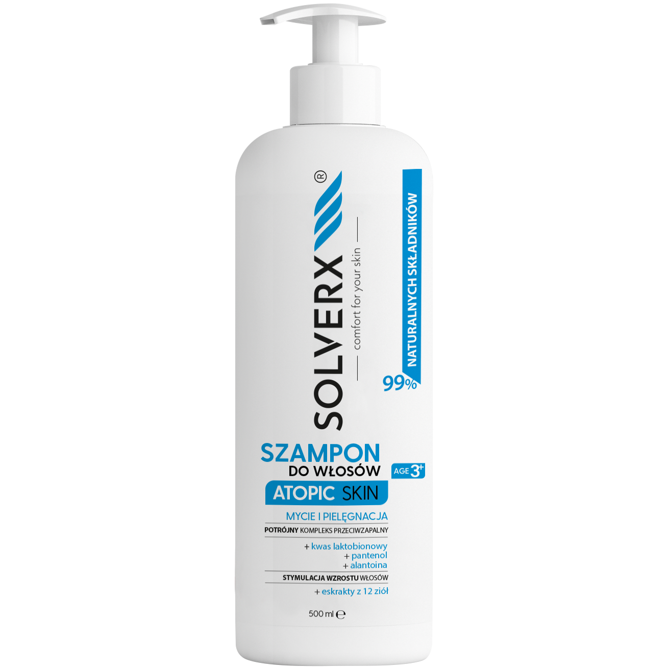 Solverx Atopic Skin шампунь для волос, 500 мл