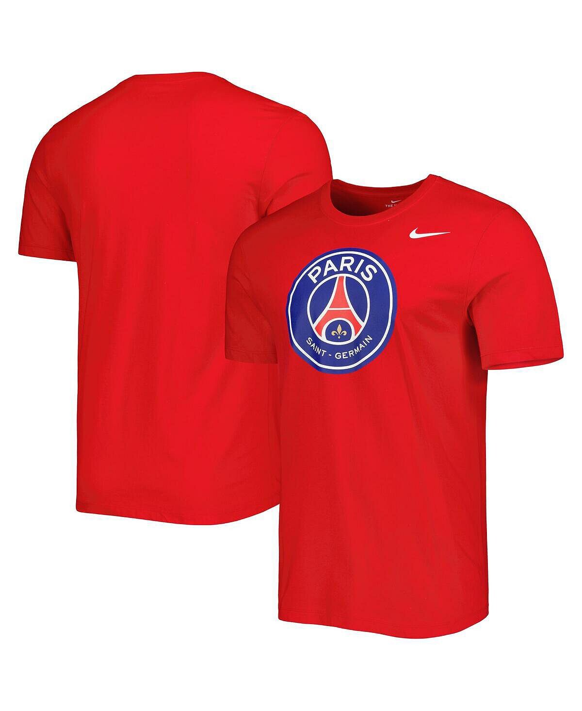 

Мужская красная футболка paris saint-germain core Nike, красный