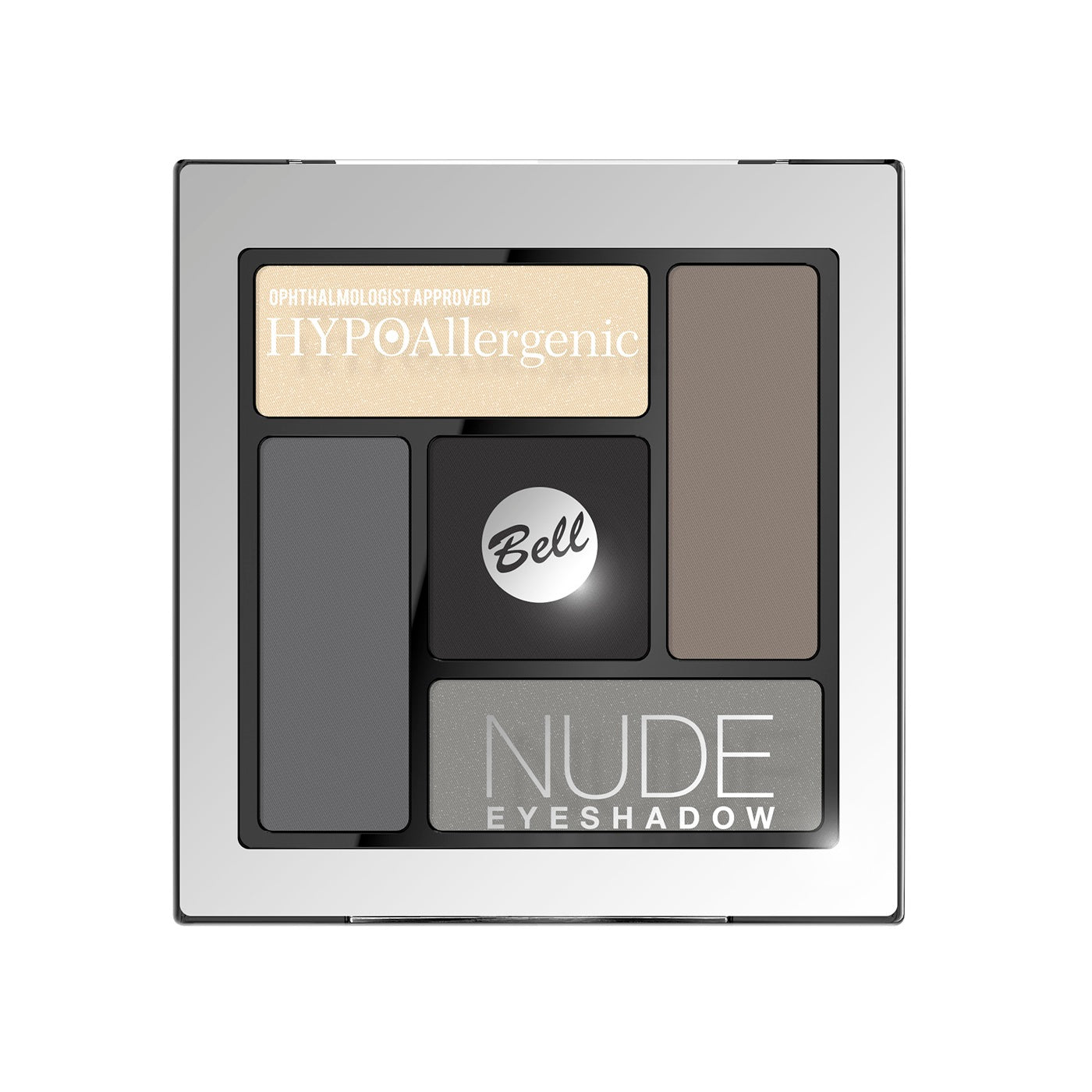 Bell HypoAllergenic Nude Eyeshadow гипоаллергенные атласно-кремовые тени для век 02 5г bell палетка теней для век bell colour enjoy eyeshadow palette тон 01