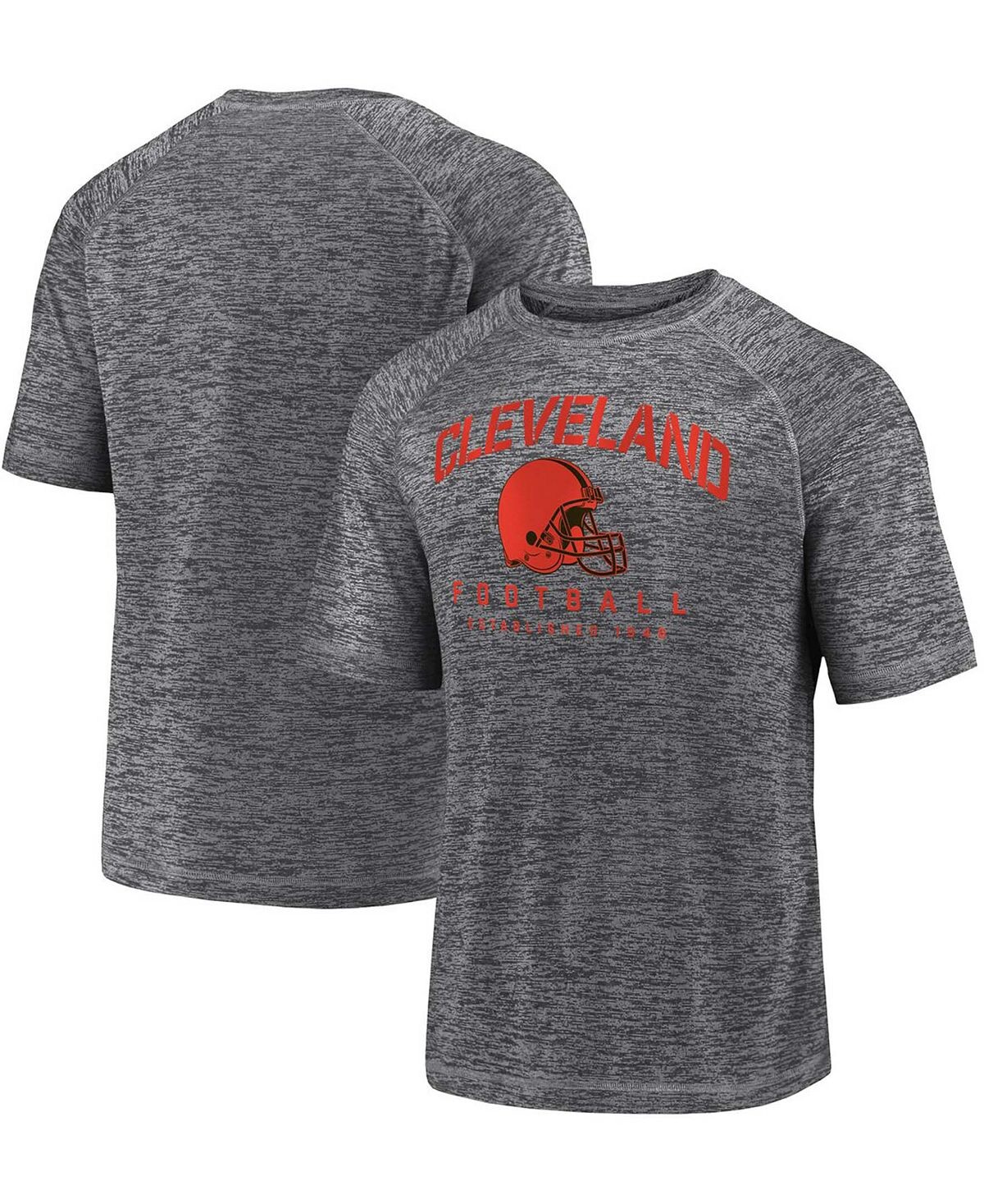 

Мужская серая футболка с регланами cleveland browns shade battle ready Fanatics, серый