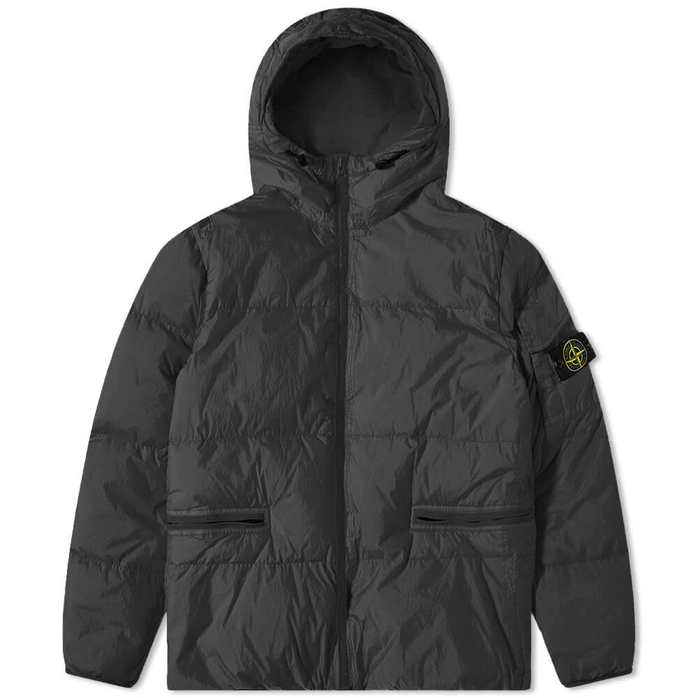 

Пуховик из мятого репса Stone Island
