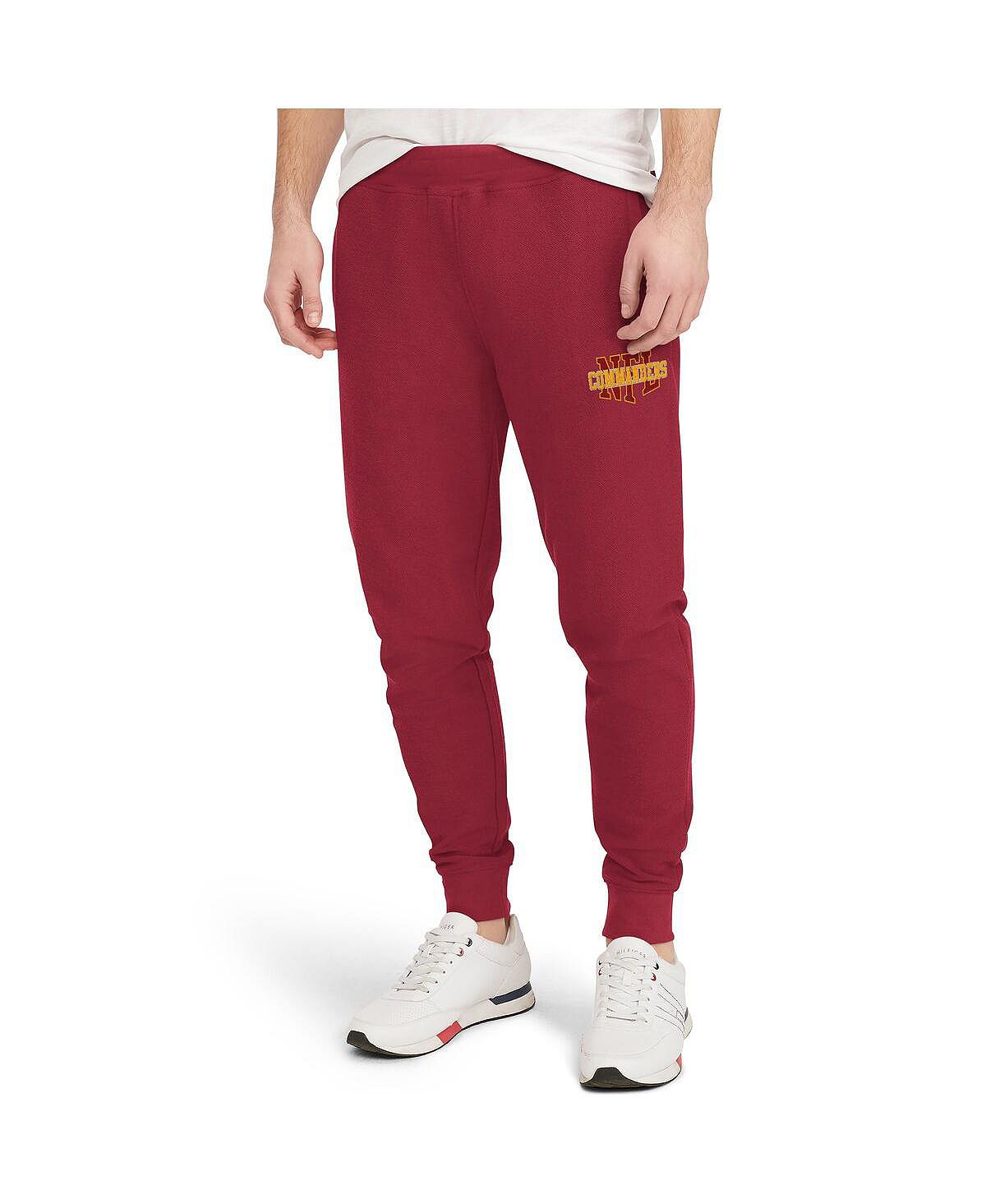 Мужские бордовые брюки washington commanders mason jogger Tommy Hilfiger - фото