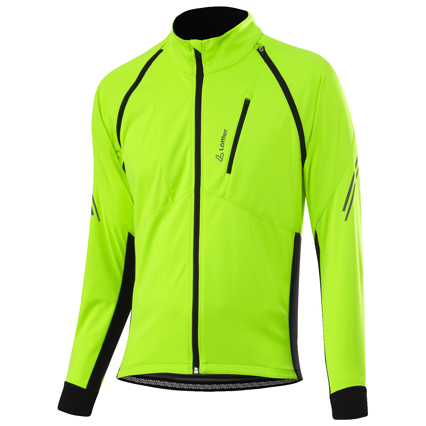 Велосипедная куртка Löffler Bike Zip Off San Remo 2 Windstopper Light, цвет Neon Yellow