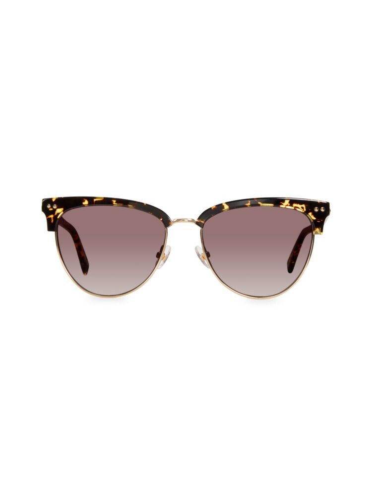 

Солнцезащитные очки Clubmaster 56MM Rebecca Minkoff, коричневый