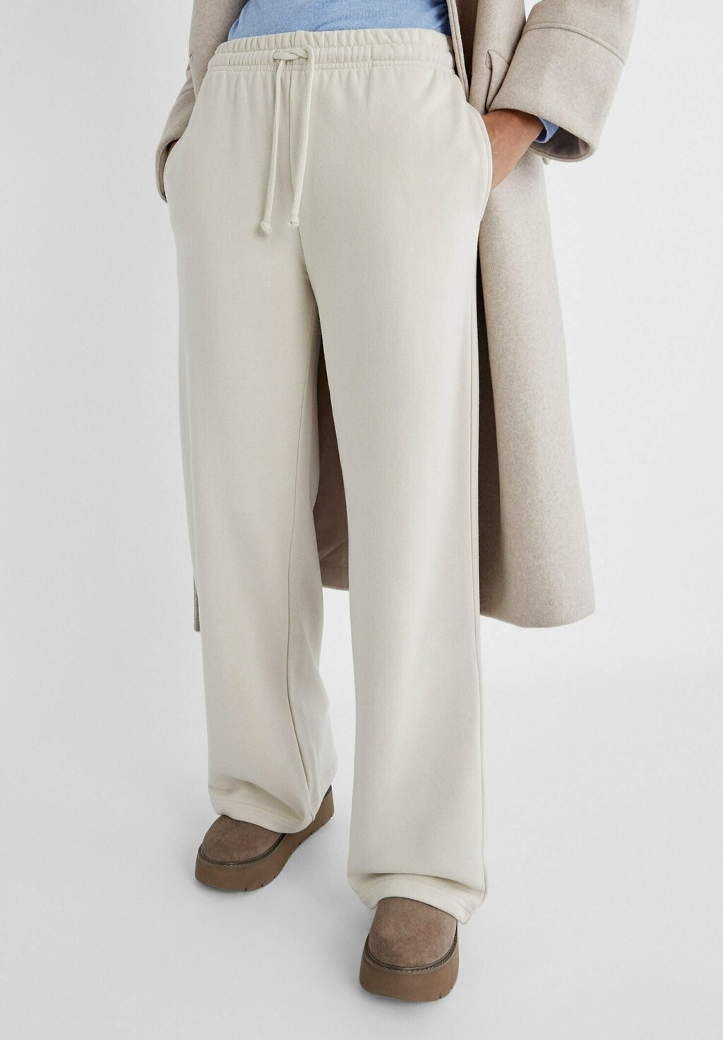 

Спортивные брюки Wide-Leg Jogger Stradivarius, цвет stone
