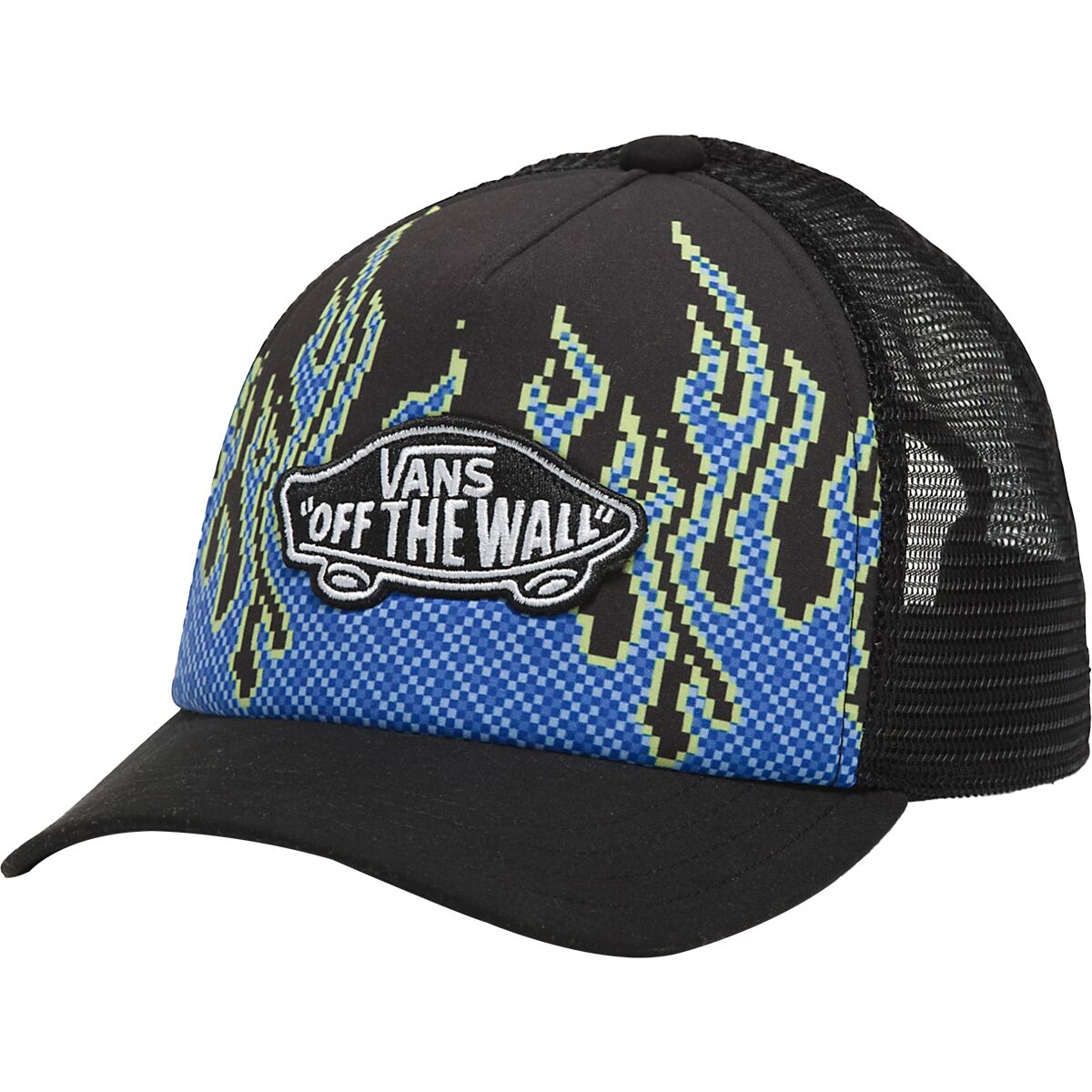 Кепка pixel flame trucker - детская Vans, черный fashion soft el salvador heart flag hat gift dad hat trucker hat cowboy hat