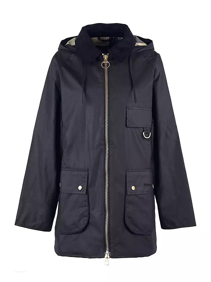 

Пальто из вощеного хлопка Highclere Barbour, цвет black classic dress ancient
